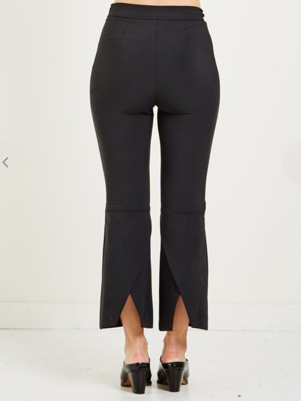 Opening Ceremony William Back Flare Pant Size 2 Black Stretch Cropped $325